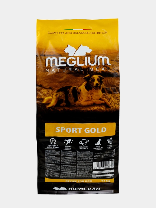 Сухой корм для собак от 1 года Meglium Sport Gold, 14 кг