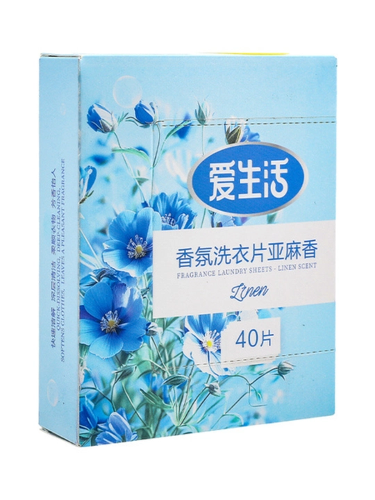 ILiFE mato yumshatuvchi va kir yuvish uchun xushbo'y tasmalar (zig'ir, lavanda), 40 dona - 