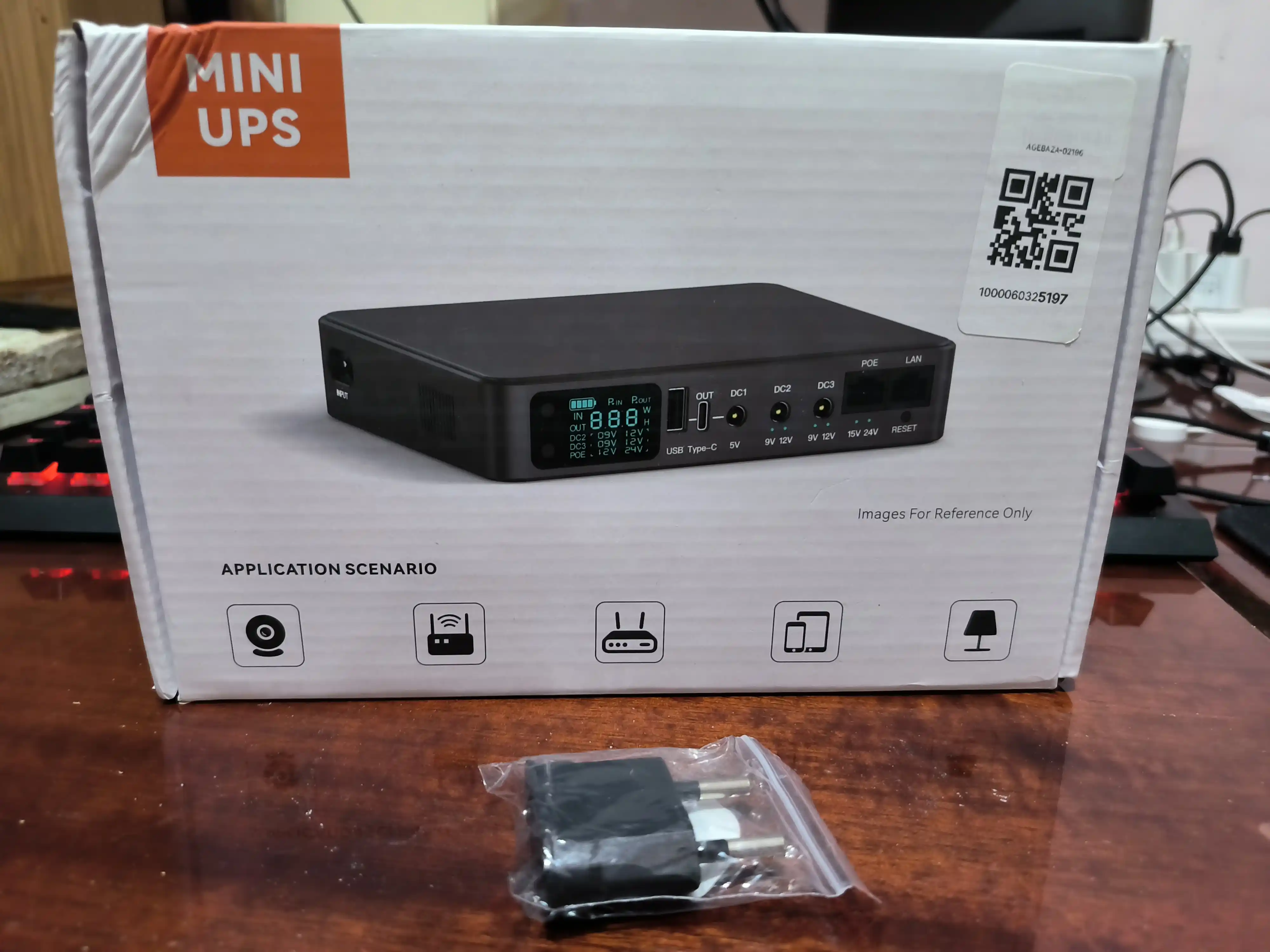 Мини ИБП Skazeke 18000 мАч 12V/24V для роутера, камеры и модема