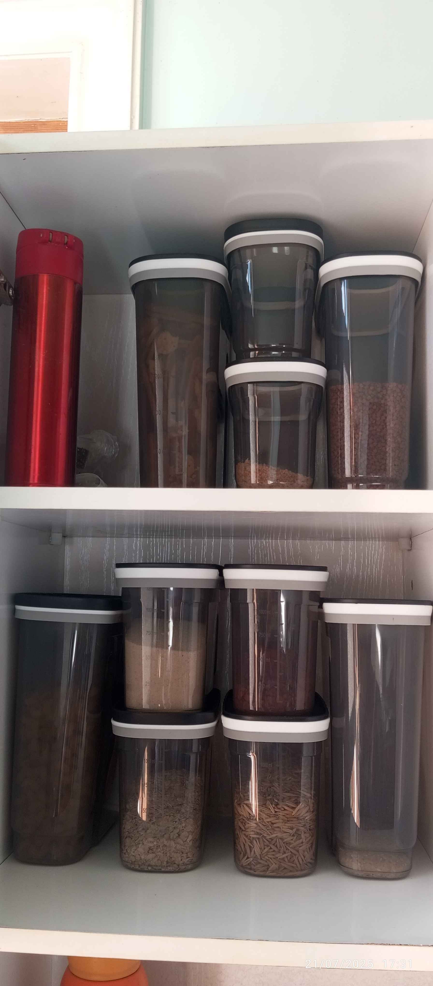 Контейнер пластиковый, для хранения сыпучих продуктов, круп, порошка, бытовой химии