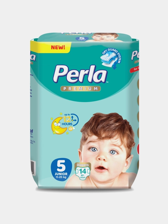 Подгузники Perla Comfort Plus Eco Junior №5, 11-25 кг, 14 шт - 