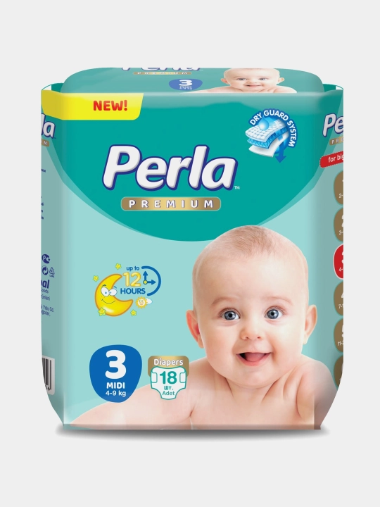 Подгузники Perla Comfort Plus Eco Midi, 18 шт - 