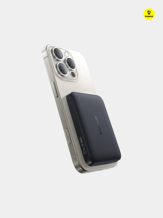 Внешний аккумулятор от фирмы Baseus Ultra mini Power Bank magnetic 10000mAh 22,5 В  - 