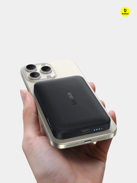Baseus Ultra mini Power Bank-dan tashqi batareya magnit 10000mAh 22,5W 