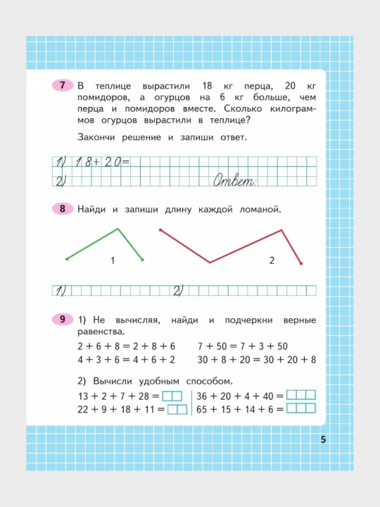 Математика 1,3,4 класс, Рабочие тетради 1-2 часть, Комплект М.И. Моро С.И. Волкова