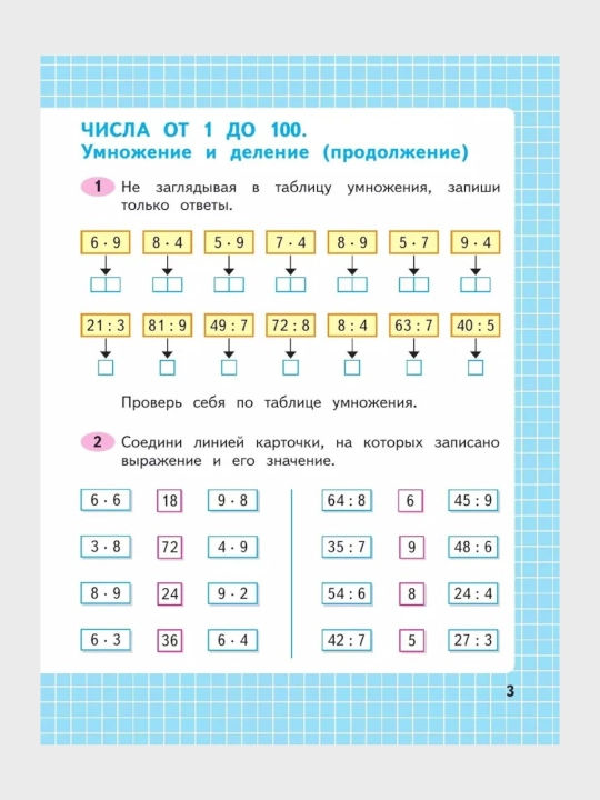 Математика 1,3,4 класс, Рабочие тетради 1-2 часть, Комплект М.И. Моро С.И. Волкова