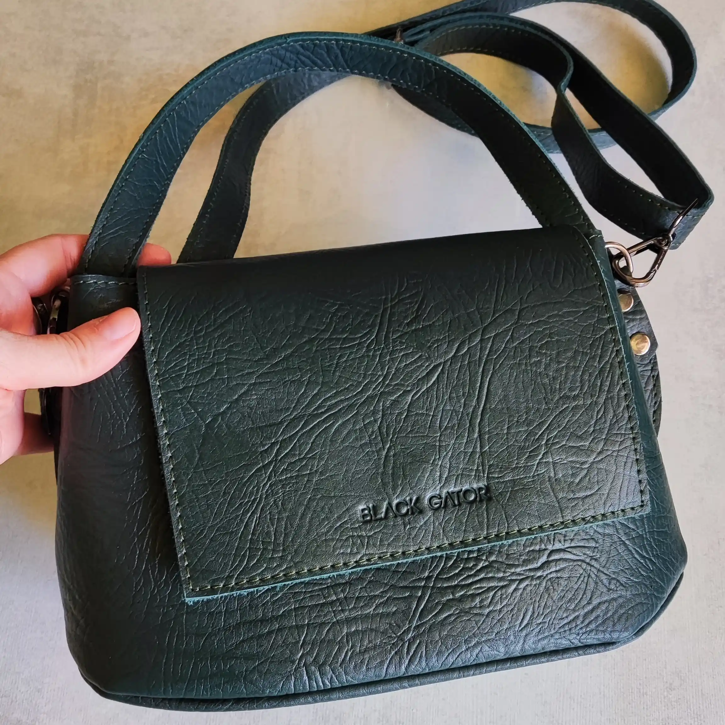 Сумка женская из натуральной кожи Black Gator Nesli