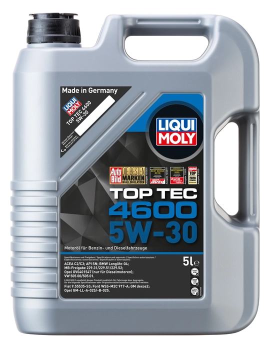 Моторное масло LIQUI MOLY TOP TEC, 4600, 5w-30