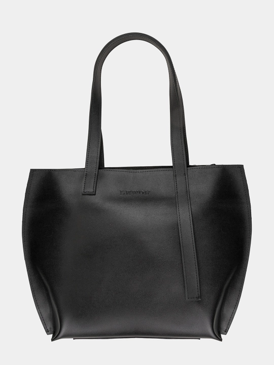 Ayollar uchun tabiiy charmdan shopper sumka, turli ranglarda, 43×31 sm