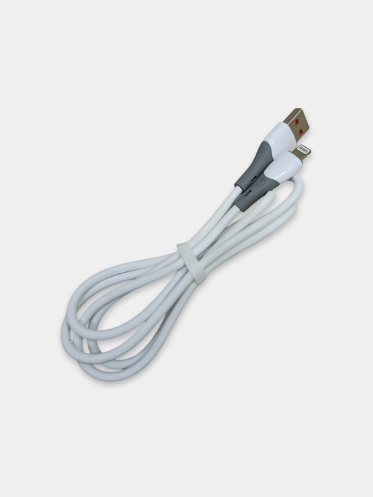 Silikon kabel Lightning 6A, tezkor quvvatlash, uzunligi 1 m