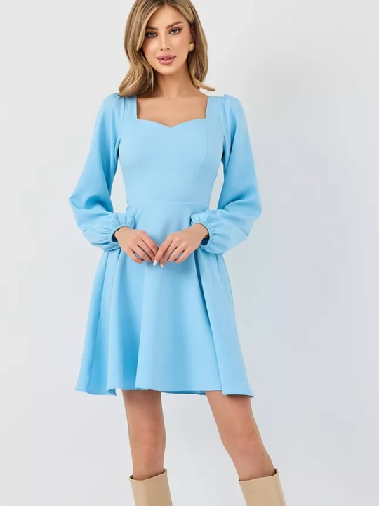 Платье женское, c длинным рукавом, классическое, офисное
