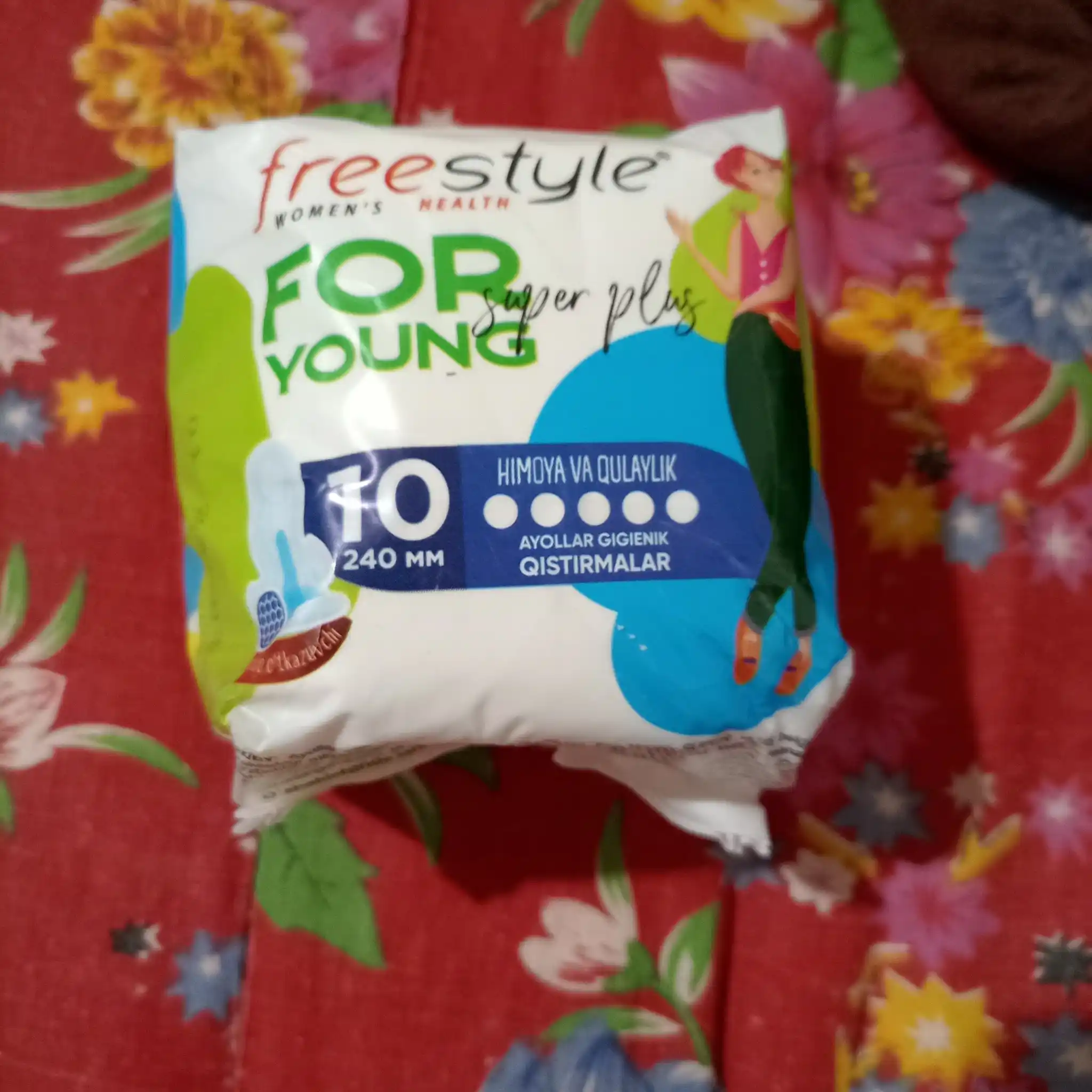 Free Style For Young Super Plus gigienik prokladkalar, 10 dona