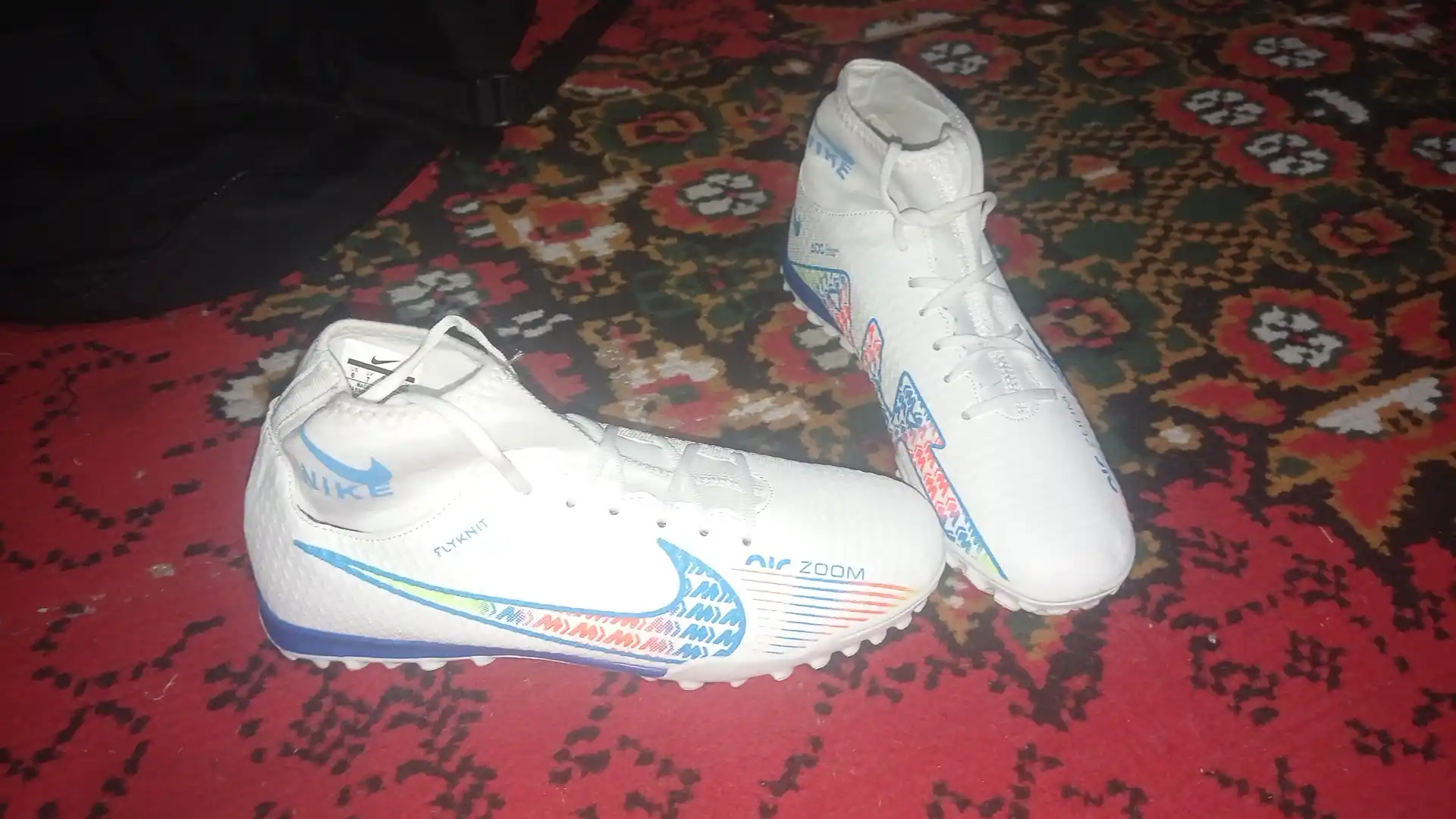 Футбольные бутсы Air Zoom, сороконожки, с манжетом и Полуманжеты, яркие цвета