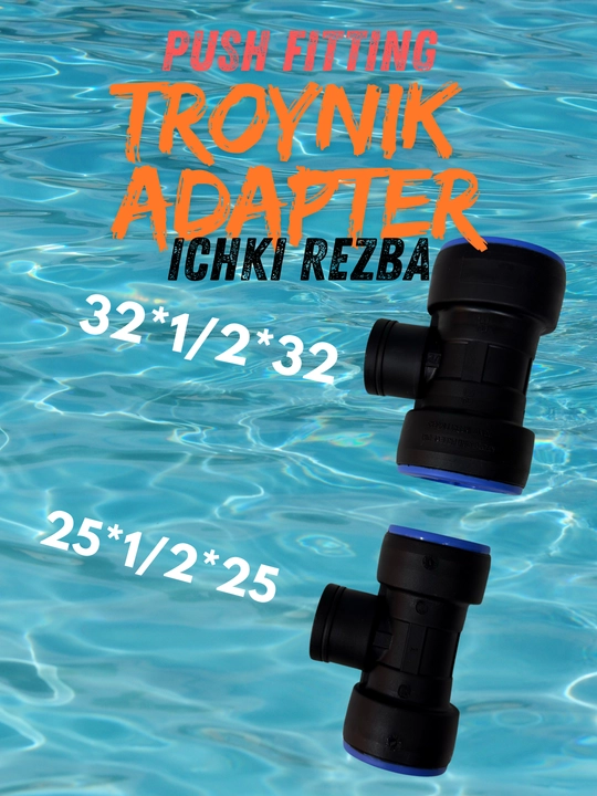 Push fitting troynik ichki rezba - 