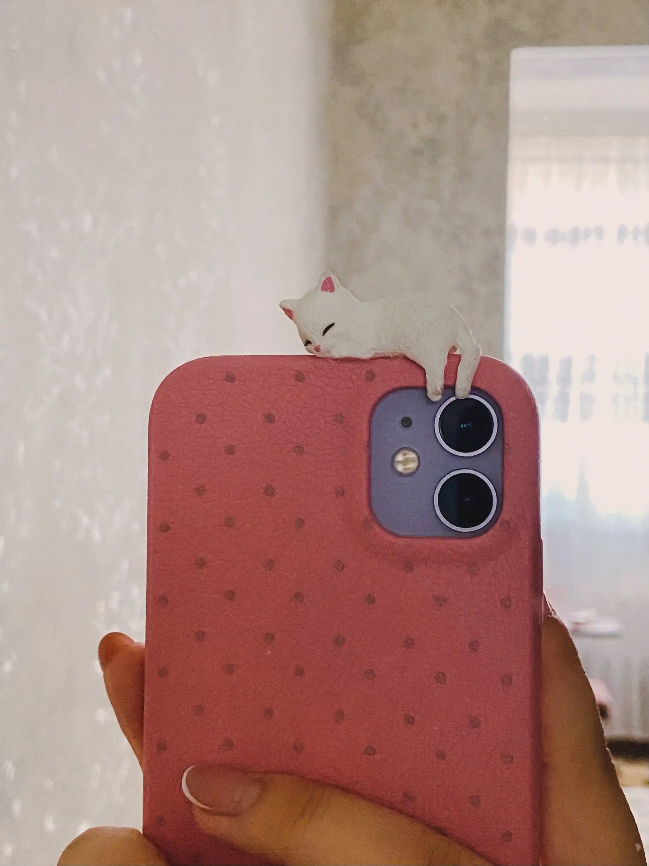IPhone  11, 12, 13, 14, 15, 16, Pro Max, резинка чехол с кошкой, резиновый, Miamu 