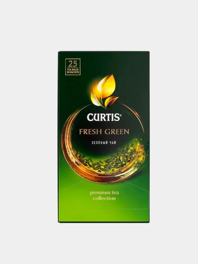 Чай Curtis "Fresh Green", зеленый, 25 сашетx1,7 г — DANIHA-DFCVM02