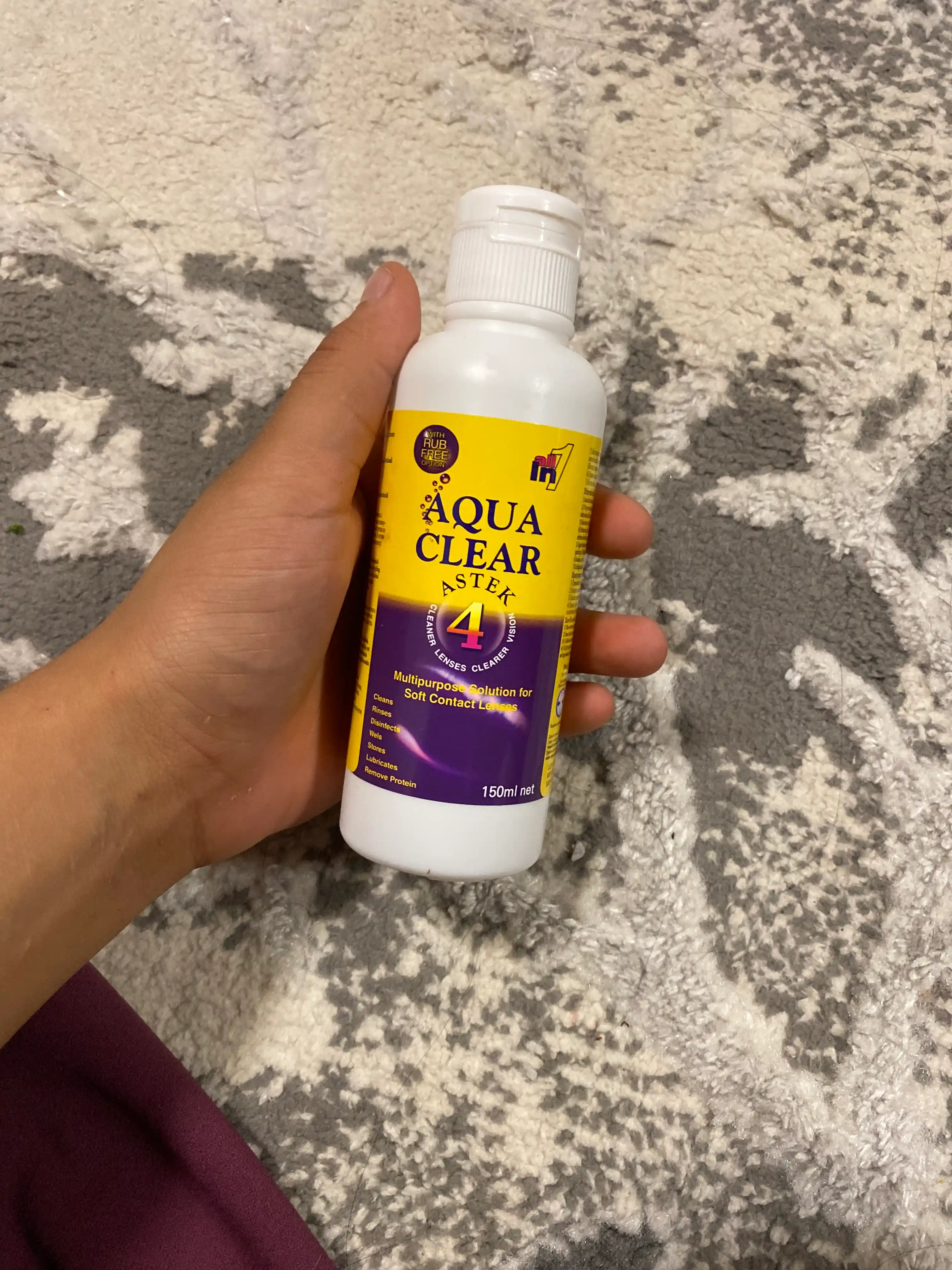 Раствор воды для контактных линз Aqua clear, 150 мл