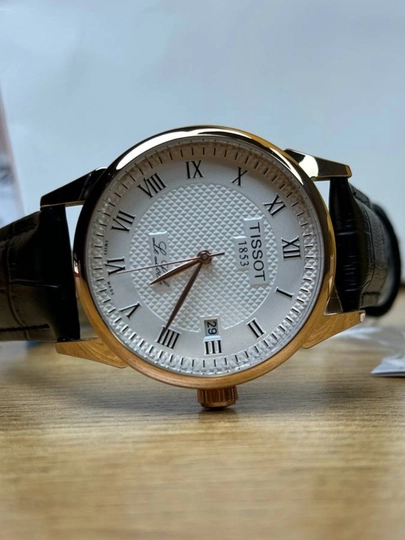 Klassik mexanik erkaklar soati, charm kamarli po‘lat korpusli va sovg‘a qutichali 
