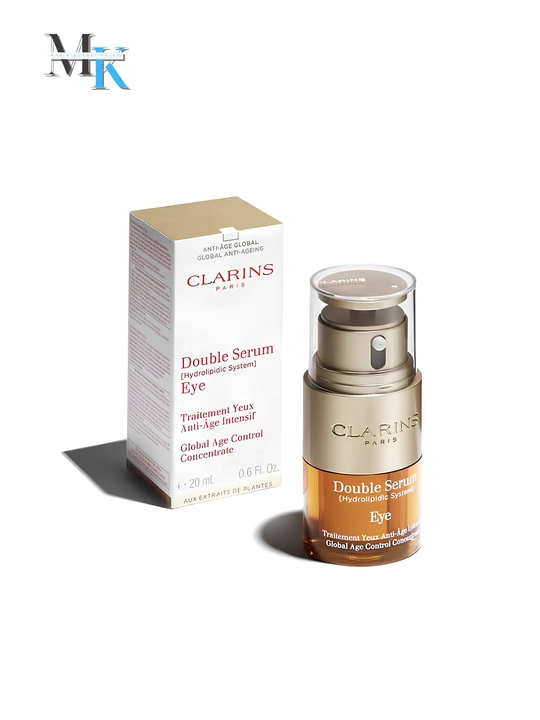 Ko'z atrofidagi ajinlarga qarshi yoshartiruvchi, namlovchi zardob - Clarins Double Serum Eye, 20 ml