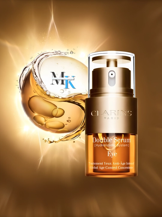 Ko'z atrofidagi ajinlarga qarshi yoshartiruvchi, namlovchi zardob - Clarins Double Serum Eye, 20 ml