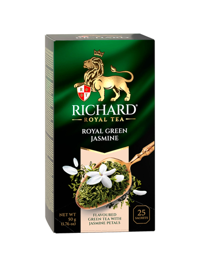 Чай Richard "Royal Green Jasmine", зеленый, 25 сашетx2 г — DANIHA-DFCVM21