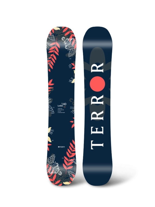 Ayollar uchun snoubord Terror Ladies, 147 sm, Twin-tip, Classic Camber, qattiqlik 6/10 - 