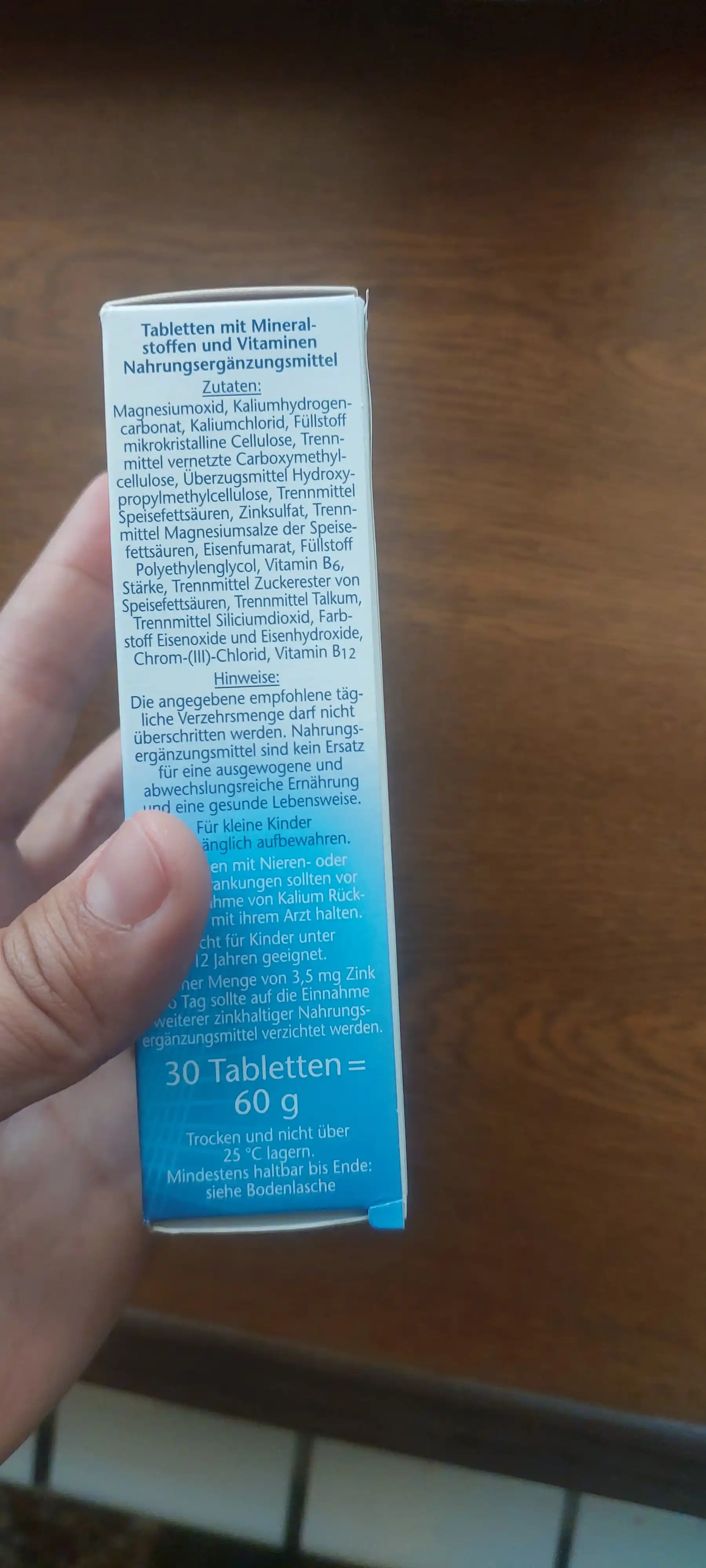 Doppelgerz Aktiv Magniy + Kaliy, 400 tabletkalar №30