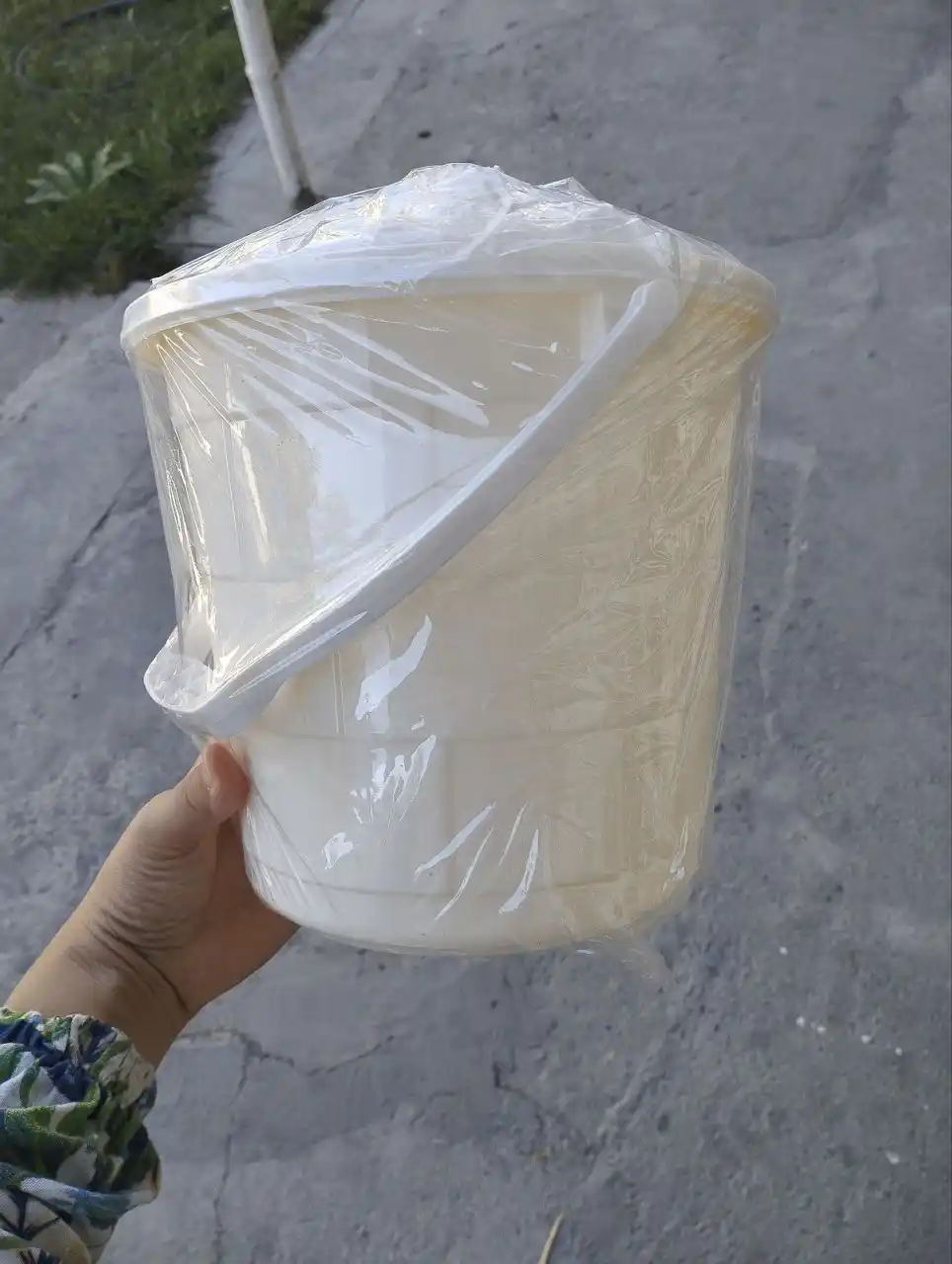 Ведро, для мусора, для хранения, пластиковое с крышкой