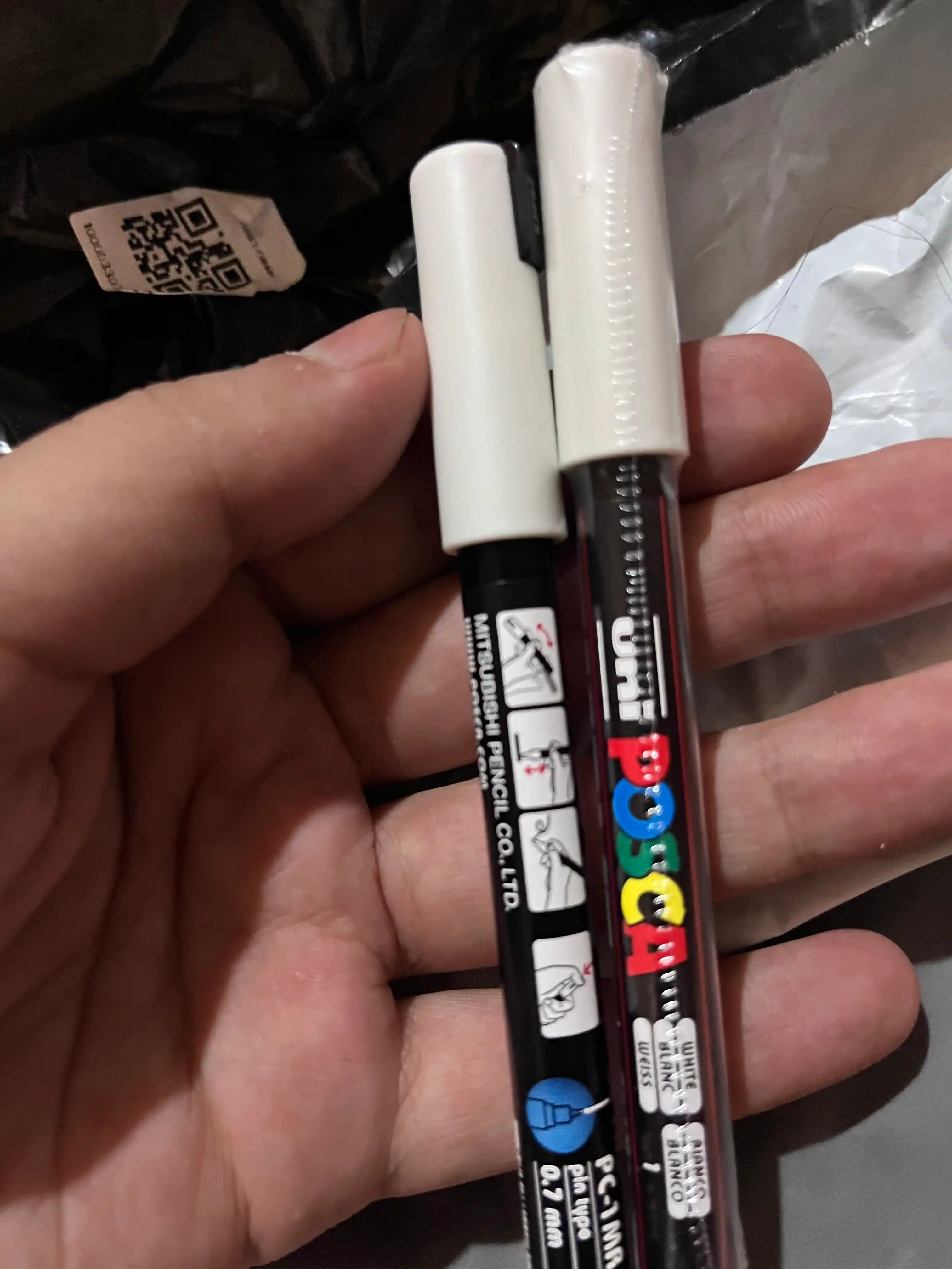 Маркер Uni POSCA PC-1MR, 0.7 мм, белый