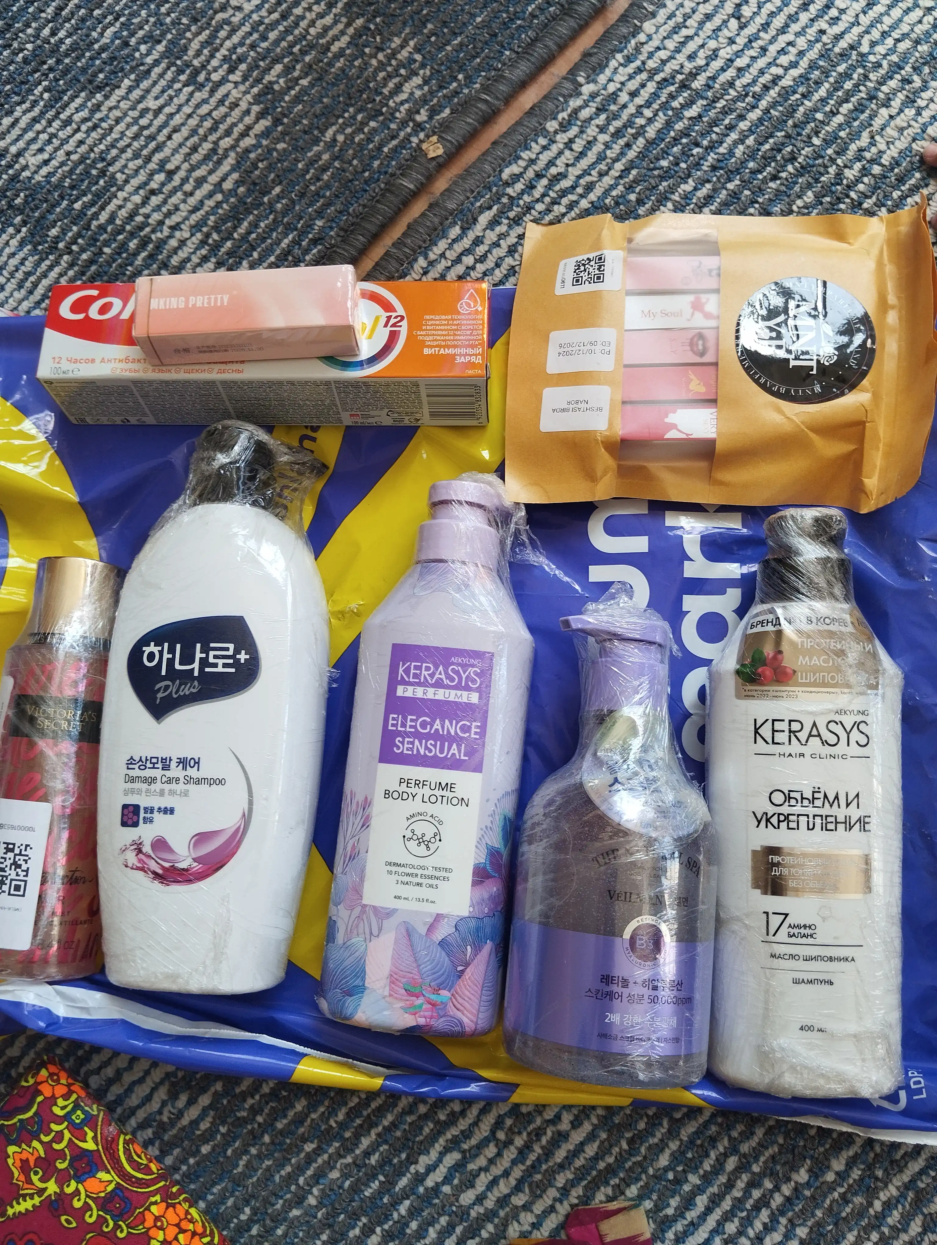 Гель-скраб для душа, 2 в 1 LG Veilment "Black Rose, Jasmine Wash" 400 мл, подарочный набор