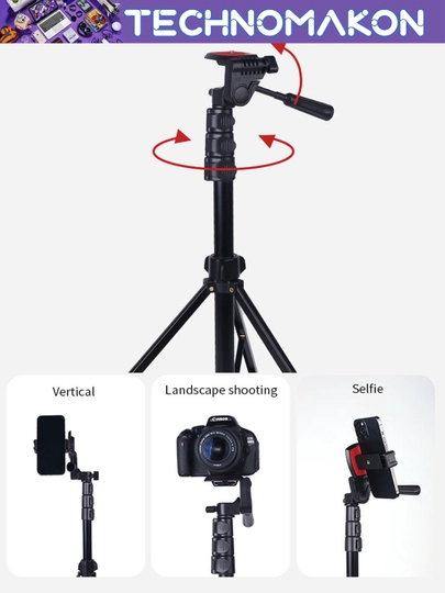 Pol uchun universal shtativ tripod Jmary KP-2206, telefon va kamera uchun, universal