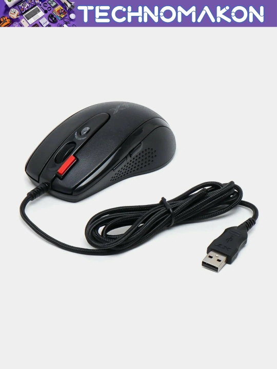 A4tech X7 o'yin sichqonchasi, 2000 DPI, kompyuter uchun simli o'yin sichqonchasi