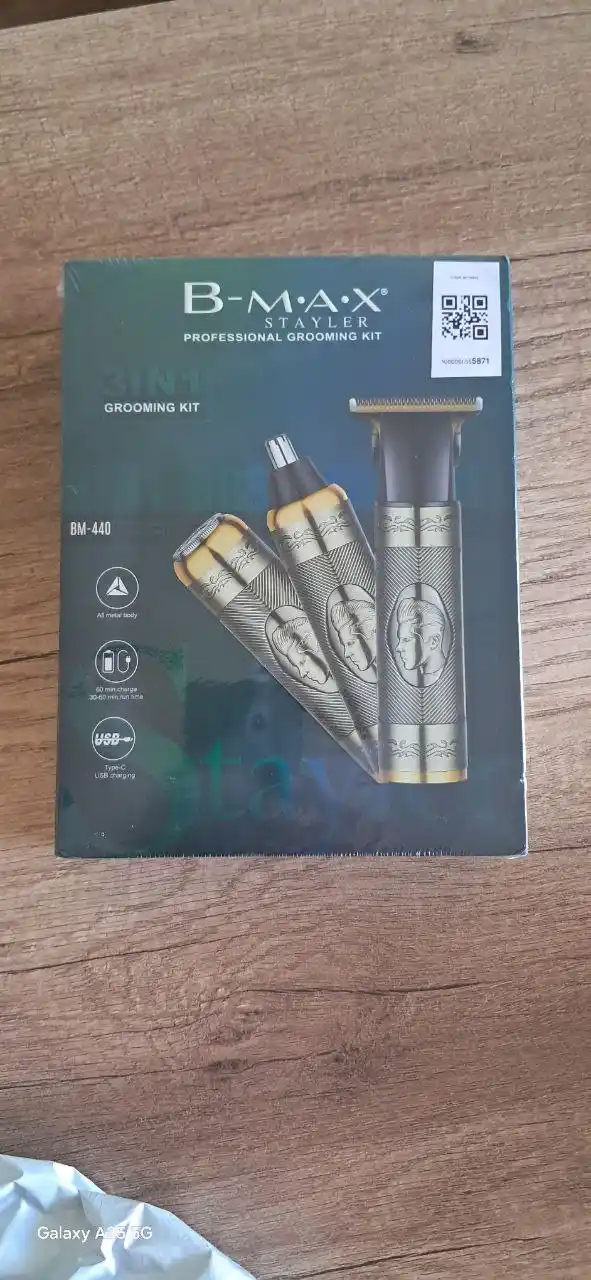 3 tasi 1 da B-MAX BM-440 trimmer, soch, soqol va burun tuki oluvchi