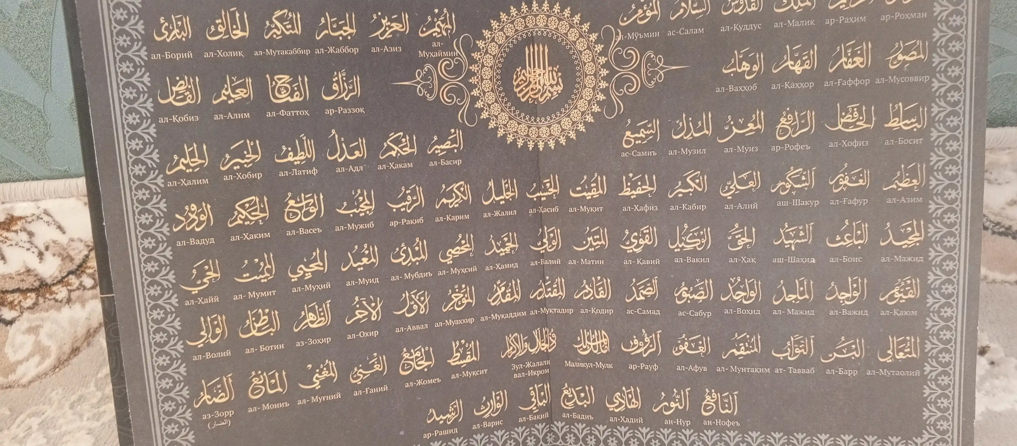 Allohning go‘zal ismlari bor