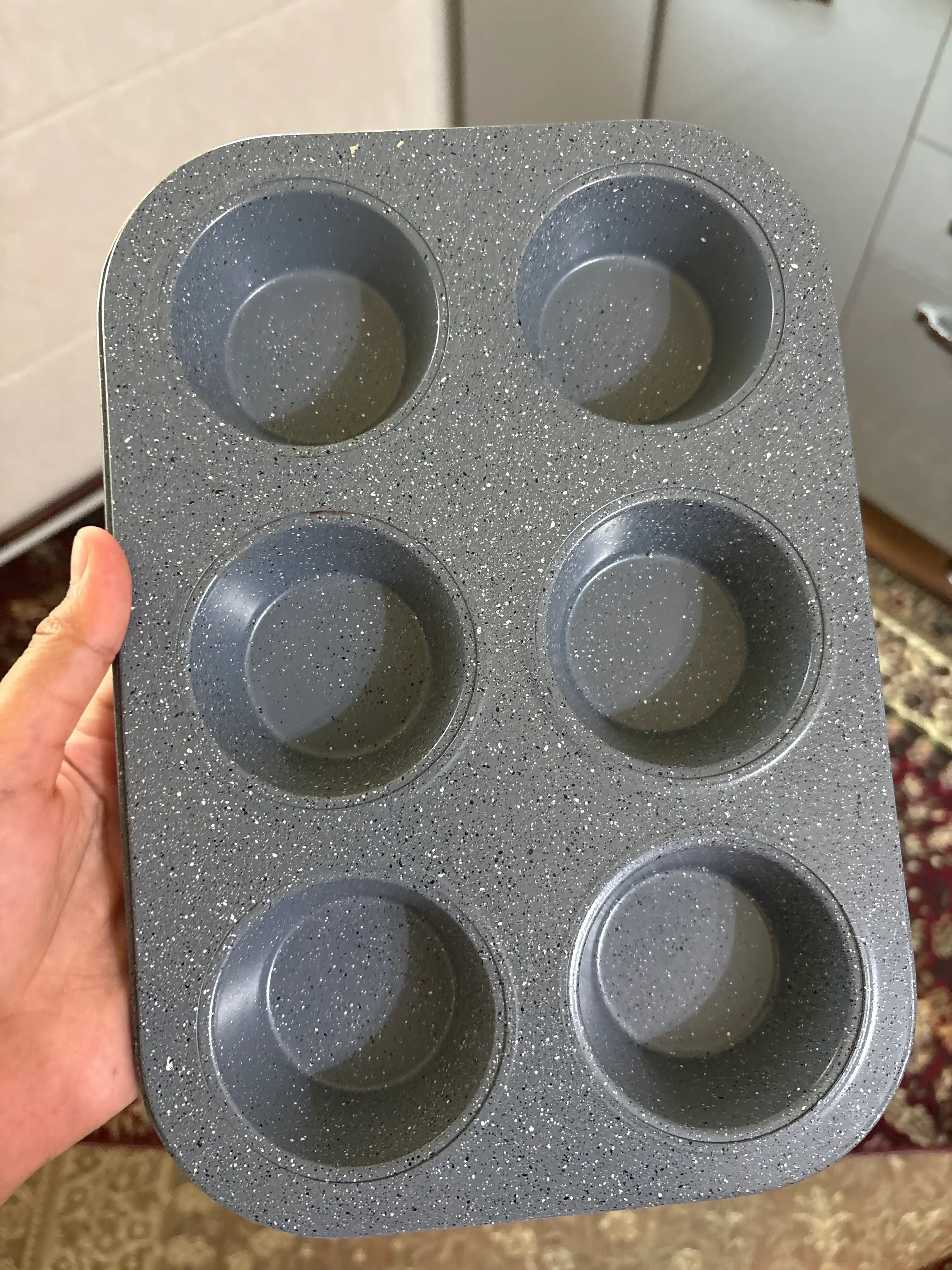 Гранитная антипригарная форма для выпечки маффинов кексов, капкейков, тарталеток и пирогов