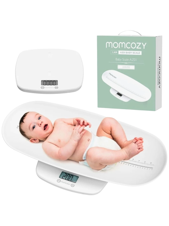 Детские весы Momcozy AZ01 с ростомером, 50 г – 150 кг, белые