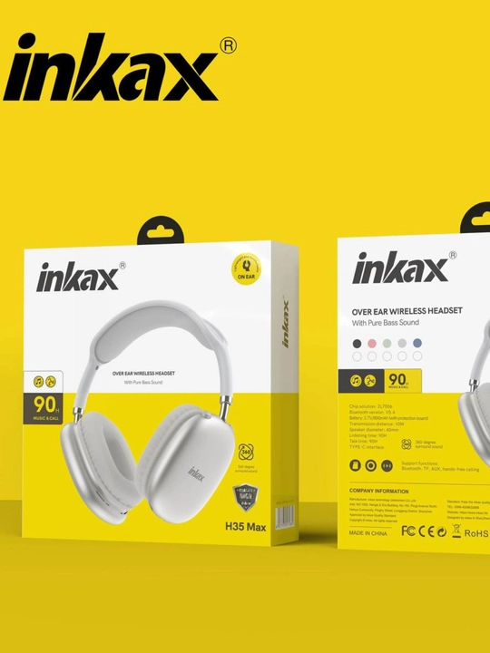 Inkax H35 MAX simsiz quloqchinlar – uzoq ishlash muddati