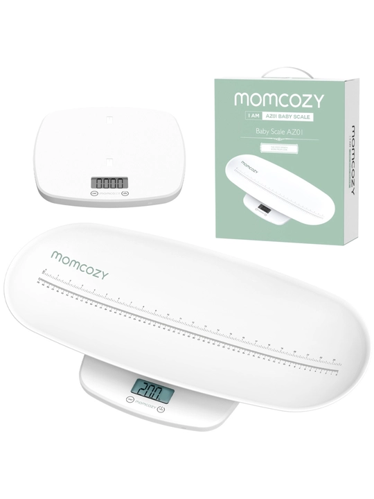 Детские весы Momcozy AZ01 с ростомером, 50 г – 150 кг, белые