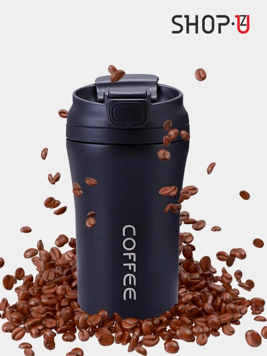 Choy va qahva uchun zanglamaydigan po'latdan tayyorlangan termosli krujka, 520 ml gacha