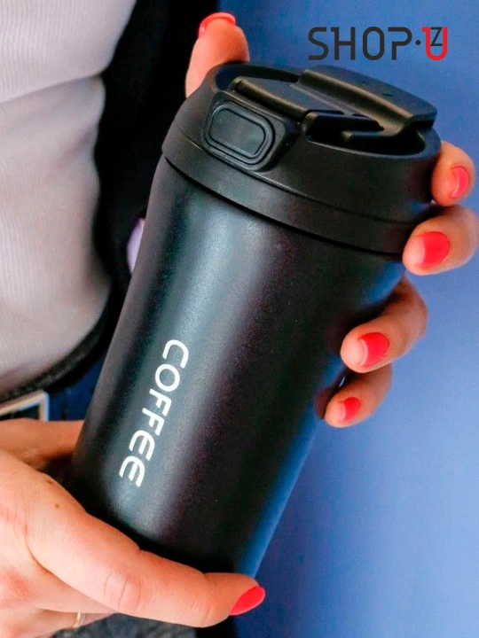 Choy va qahva uchun zanglamaydigan po'latdan tayyorlangan termosli krujka, 520 ml gacha