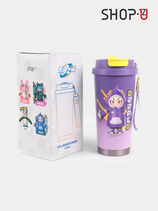 Choy va qahva uchun zanglamaydigan po'latdan tayyorlangan termosli krujka, 520 ml gacha