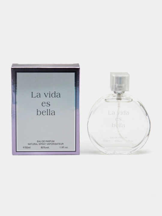 Bella ayollar uchun mo‘ljallangan parfyum suv bo‘lib, 50 ml hajmda taqdim etiladi