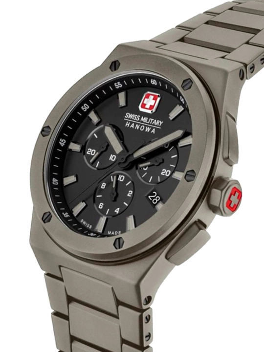 Erkaklar Shveytsariya keramik qo'l soati Swiss Military Hanowa SMWGI0002285 xronografli