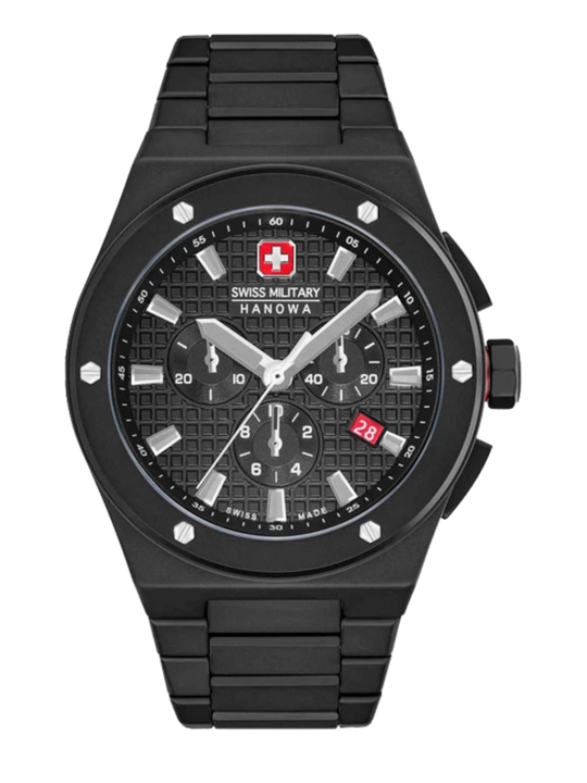 Erkaklar keramika Shveytsariya qo'l soati Swiss Military Hanowa SMWGI000228 xronografli - 