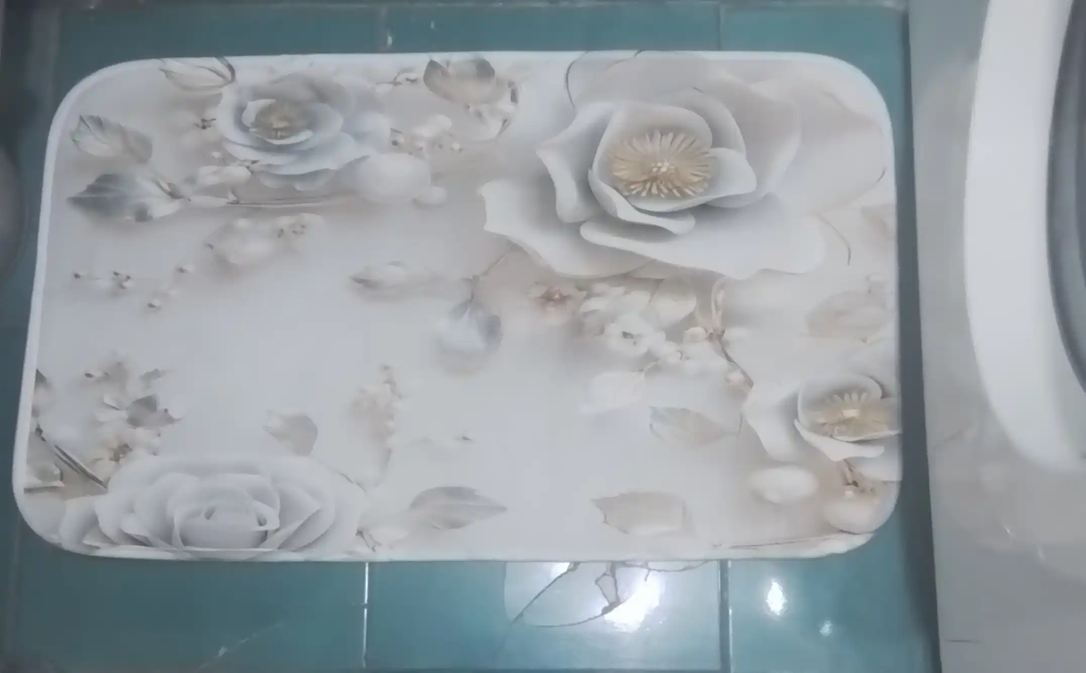 Штора и коврики 3D, для ванной комнаты и туалета, набор 4 в 1, нескользящие, комплект