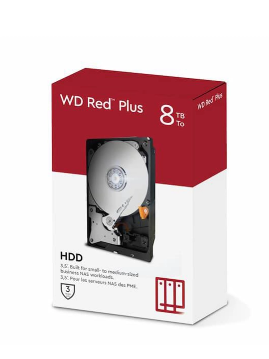 Жесткий диск WD Red Plus 4TB, 6TB, 8TB, 10TB, 12TB - 3.5", SATA 6Gb/s, для NAS