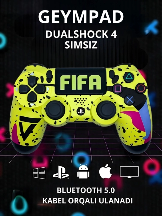 PlayStation 4 joystik, PS4 o‘yinchilar uchun Bluetooth o‘yin qurilmasi - 