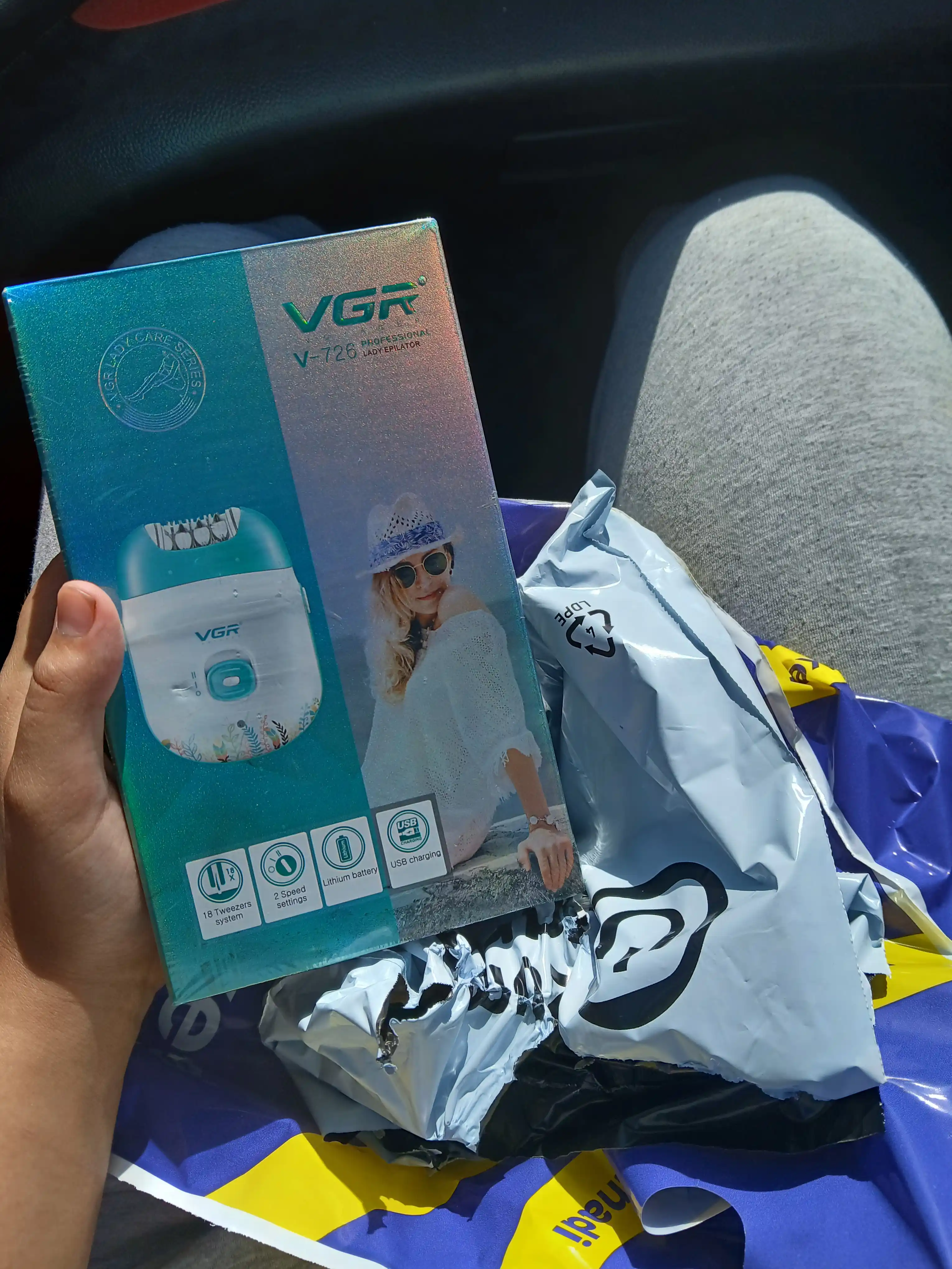 Ayollar uchun simsiz epilator VGR V-705, V-726, V-706, V-728, tana depilatori