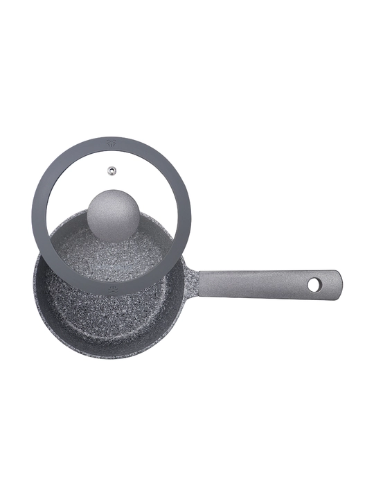 COOK MORE granit cho‘mich 16 sm, kuyishga qarshi, qopqoqli, induksiya uchun