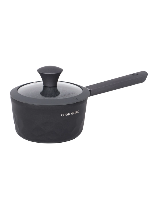 COOK MORE granit cho‘mich 16 sm, kuyishga qarshi, qopqoqli, induksiya uchun